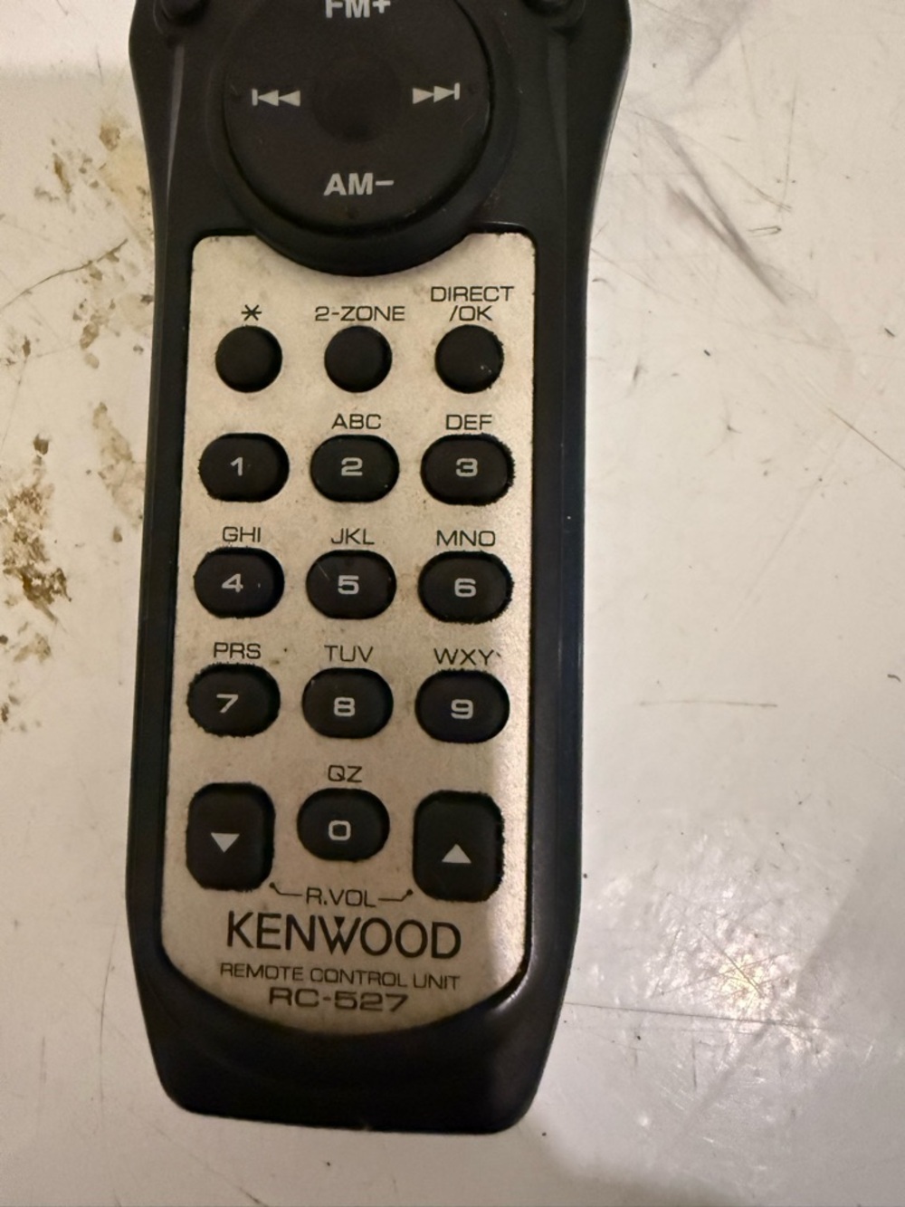 Kenwood Black and Silver RC-527 Remote Control